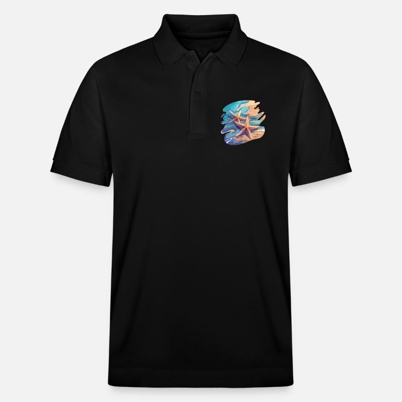 Étoile de mer Étoile de mer - Polo PREPSTER bio Stanley/Stella Unisexe - noir