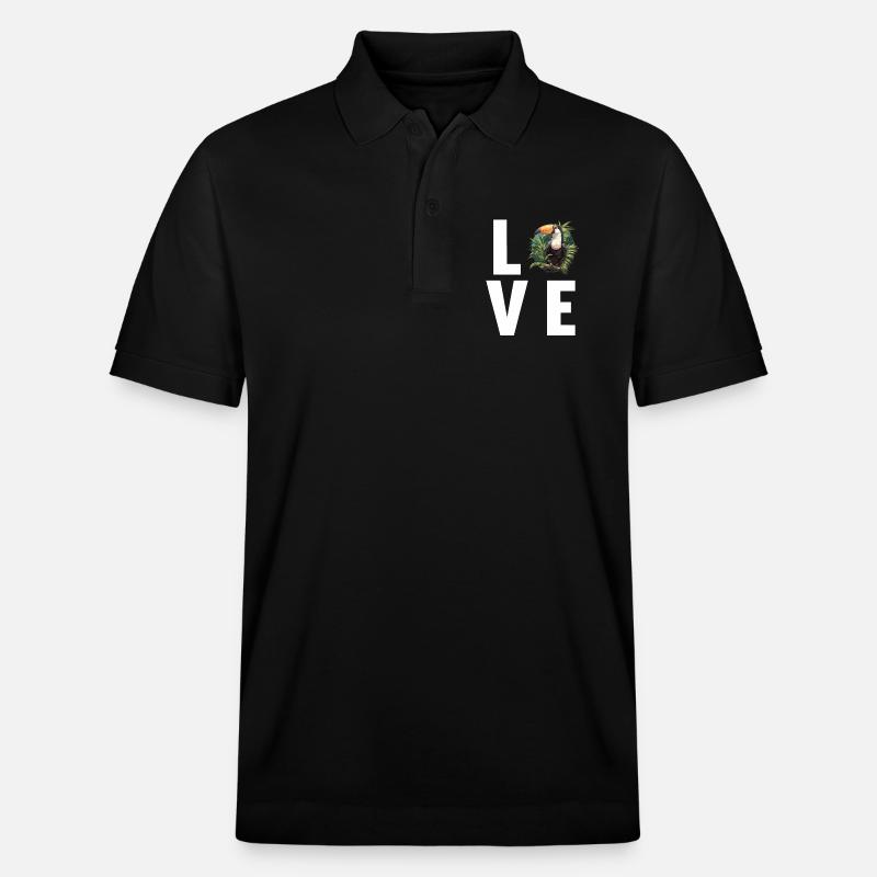 Tukane Tukan - Stanley/Stella Unisex Bio-Poloshirt PREPSTER - Schwarz