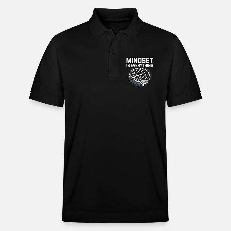 Mindset Ist Alles - Polo PREPSTER bio Stanley/Stella Unisexe - noir