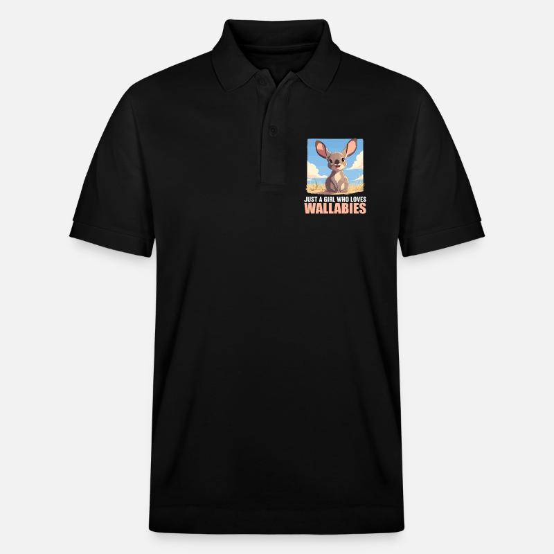 Wallabies Wallaby - Polo PREPSTER bio Stanley/Stella Unisexe - noir