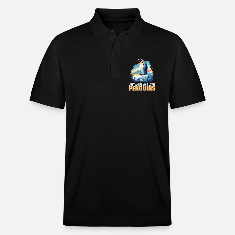 Pinguine Pinguin - Stanley/Stella Unisex Bio-Poloshirt PREPSTER - Schwarz