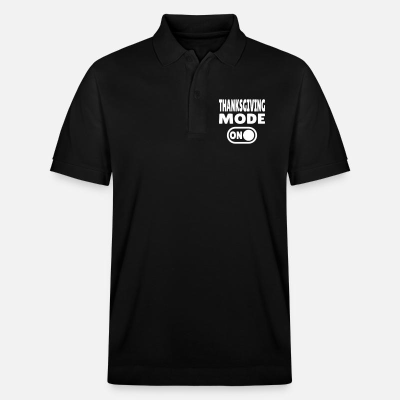 Mode Thanksgiving activé - Polo PREPSTER bio Stanley/Stella Unisexe - noir