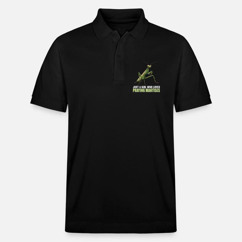 Gottesanbeterinnen Gottesanbeterin - Stanley/Stella Unisex Bio-Poloshirt PREPSTER - Schwarz