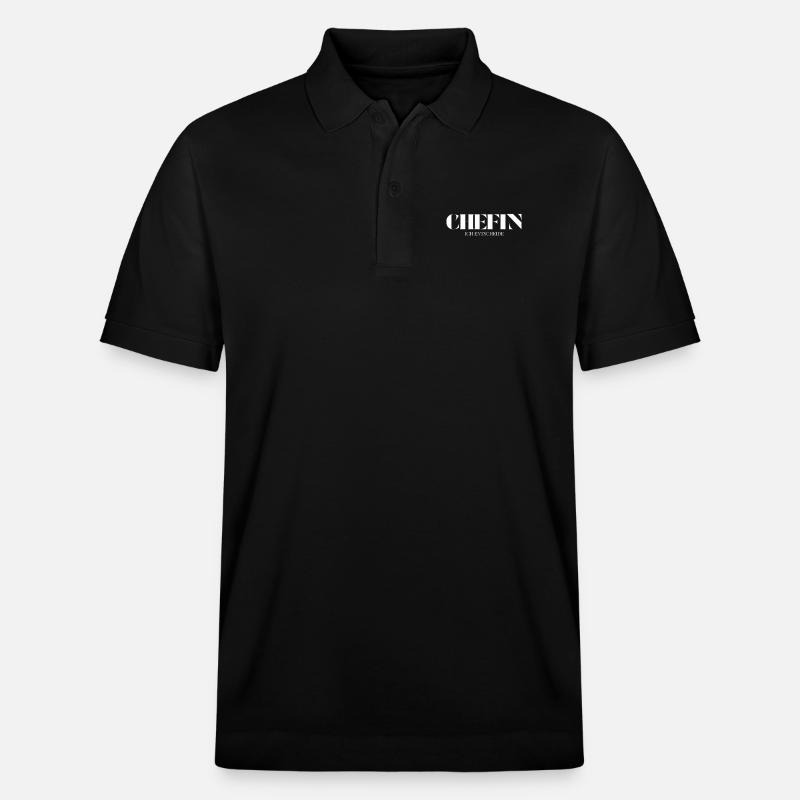 Chefin Spruch Ich entscheide - Polo PREPSTER bio Stanley/Stella Unisexe - noir