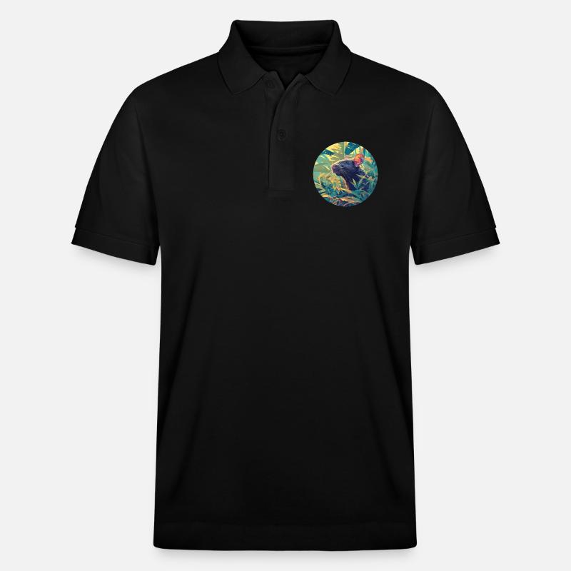 Ratten Ratte - Stanley/Stella Unisex Bio-Poloshirt PREPSTER - Schwarz