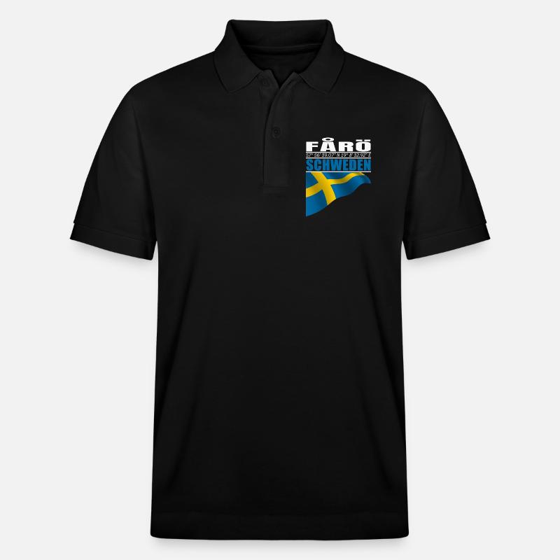 FÅRÖ - Stanley/Stella Unisex Bio-Poloshirt PREPSTER - Schwarz