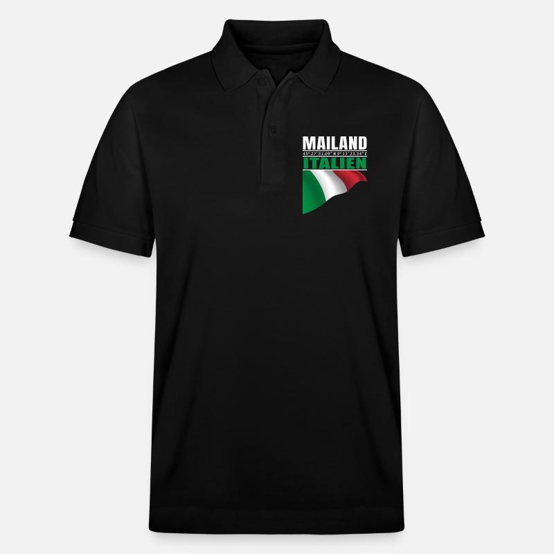 Mailand - Stanley/Stella Unisex Bio-Poloshirt PREPSTER - Schwarz