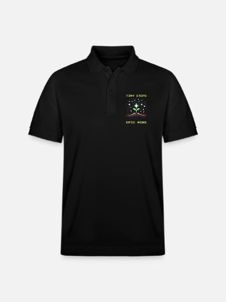 Petits pas, grands succès | Travail social - Polo PREPSTER bio Stanley/Stella Unisexe - noir