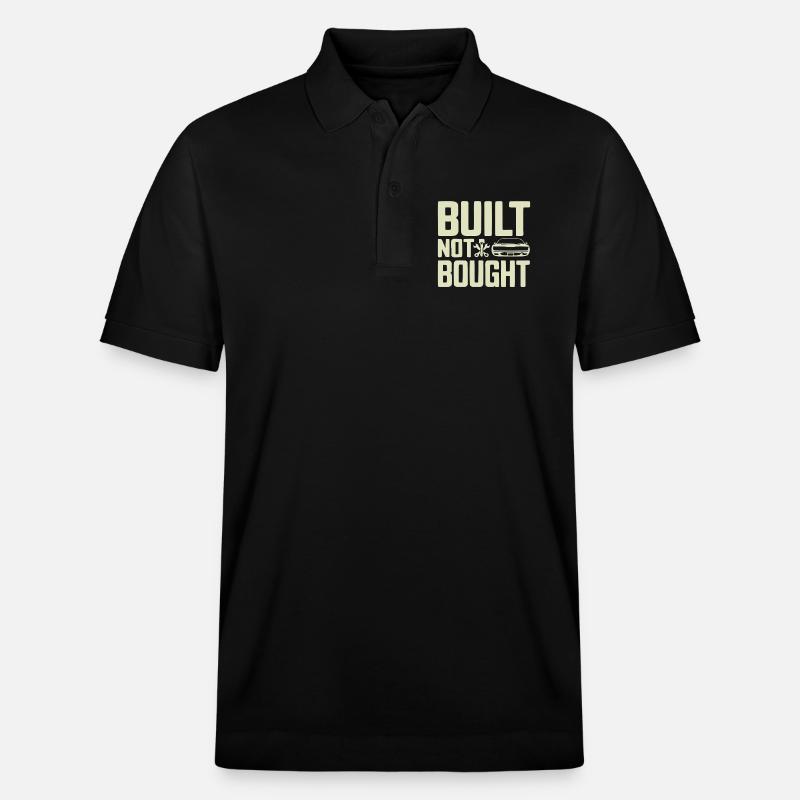 Built Not Bought Screwdriver Statement - Stanley/Stella Unisex Organic Polo Shirt PREPSTER - black