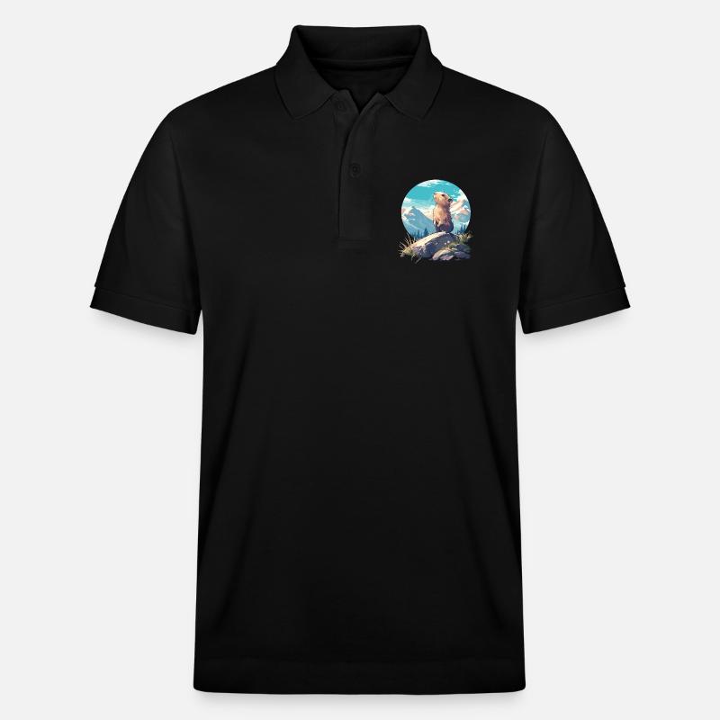 Lemminge Lemming - Stanley/Stella Unisex Bio-Poloshirt PREPSTER - Schwarz