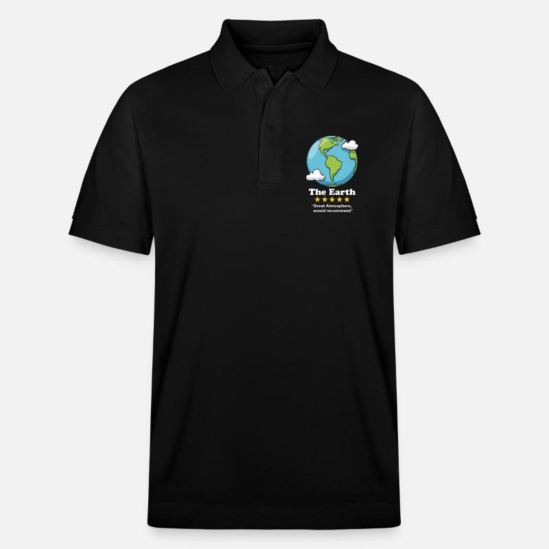 Die Erde - Stanley/Stella Unisex Bio-Poloshirt PREPSTER - Schwarz