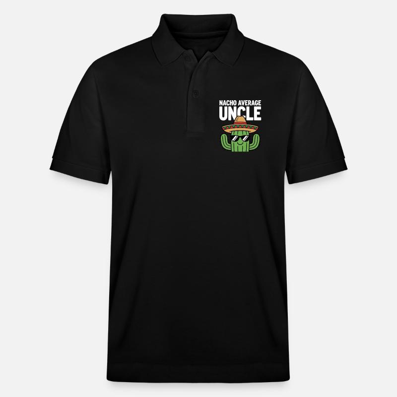 Nacho Durchschnitts-Onkel Witzig Cinco de Mayo - Stanley/Stella Unisex Bio-Poloshirt PREPSTER - Schwarz