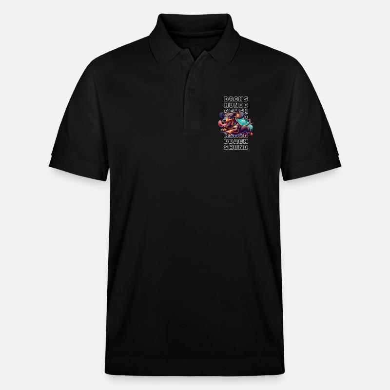 Dachshund - Stanley/Stella Unisex Bio-Poloshirt PREPSTER - Schwarz