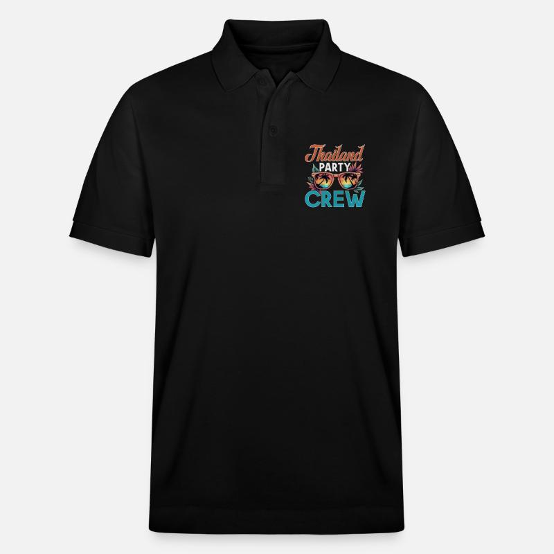 Thailand Crew - Stanley/Stella Unisex Bio-Poloshirt PREPSTER - Schwarz