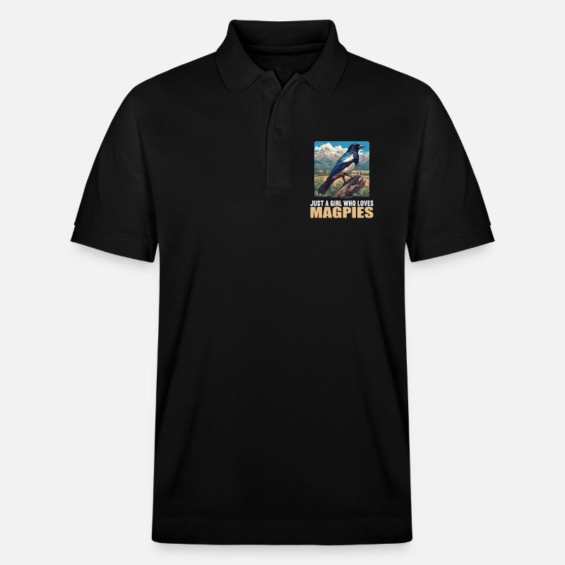 Pies Magpie - Polo PREPSTER bio Stanley/Stella Unisexe - noir
