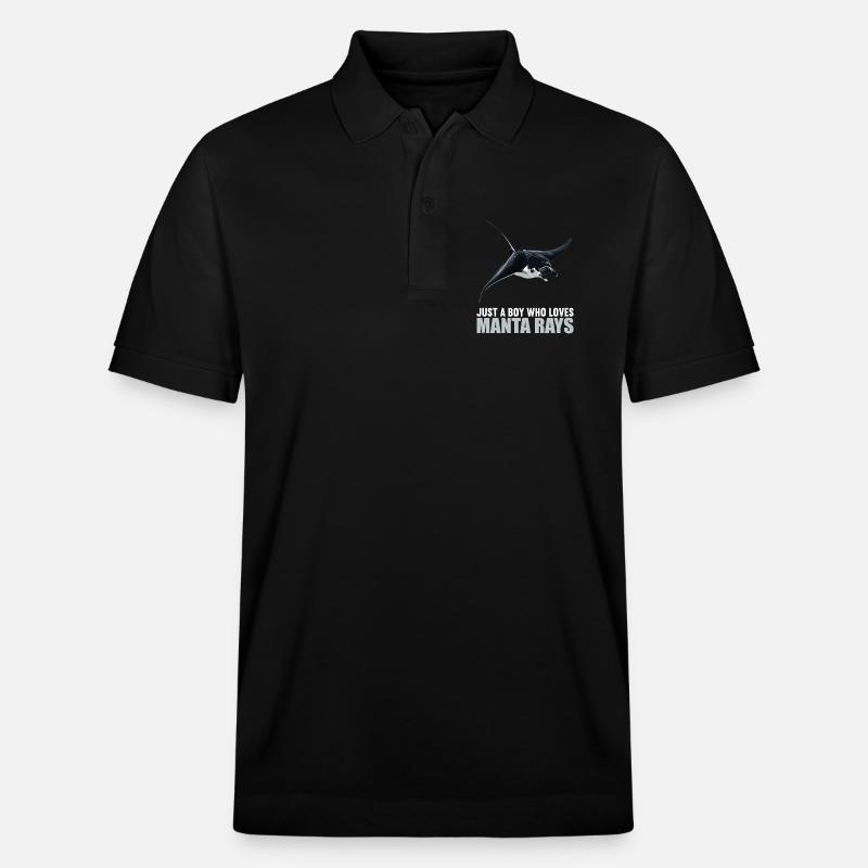 Rochen Mantarochen - Stanley/Stella Unisex Bio-Poloshirt PREPSTER - Schwarz