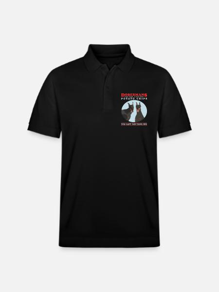 Doberman Dogs Dog Owner Gift - Stanley/Stella Unisex Organic Polo Shirt PREPSTER - black