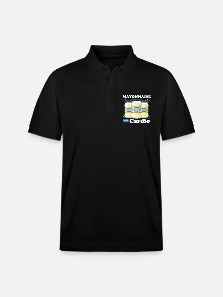 Mayonnaise Mayo Lover Gift - Stanley/Stella Unisex Organic Polo Shirt PREPSTER - black