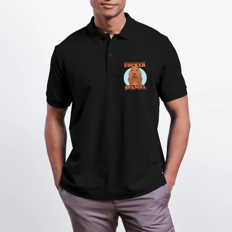 Cocker Spaniel Dad Cocker Spaniel Gift Stanley/Stella Unisex Organic Polo Shirt PREPSTER