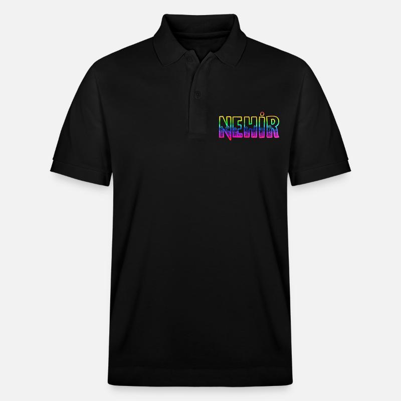 nehir rs regenbogen - Stanley/Stella Unisex Bio-Poloshirt PREPSTER - Schwarz