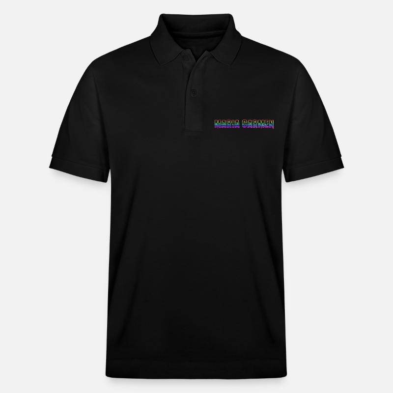 maria carmen rs regenbogen - Stanley/Stella Unisex Bio-Poloshirt PREPSTER - Schwarz
