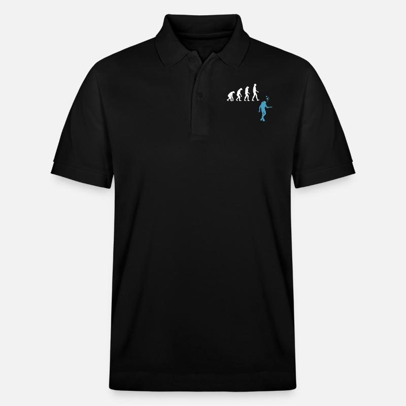Scuba Diving Evolution Taucherflossen - Stanley/Stella Unisex Bio-Poloshirt PREPSTER - Schwarz