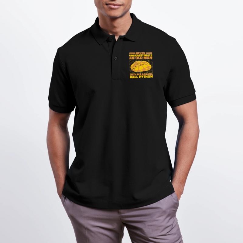 Never Underestimate Old Man Python Banana Ball Stanley/Stella Unisex Bio-Poloshirt PREPSTER
