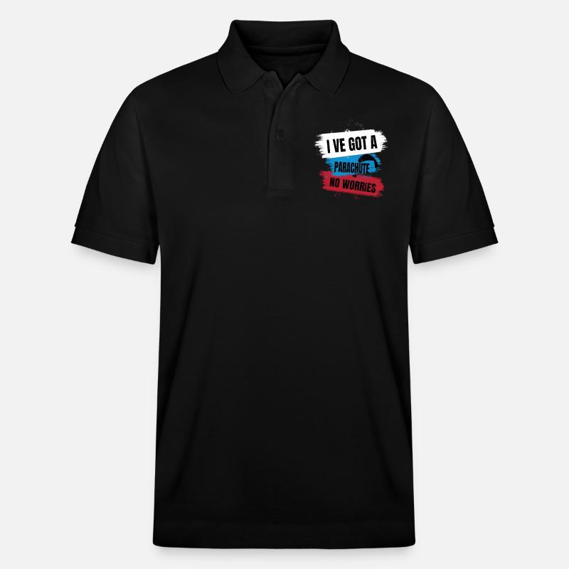 Solitude dans le ciel – Parapente - Polo PREPSTER bio Stanley/Stella Unisexe - noir