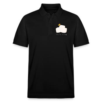 Tofu King - Stanley/Stella Unisex Organic Polo Shirt PREPSTER - black - Front - Roxy (174cm) & Andy (188cm)