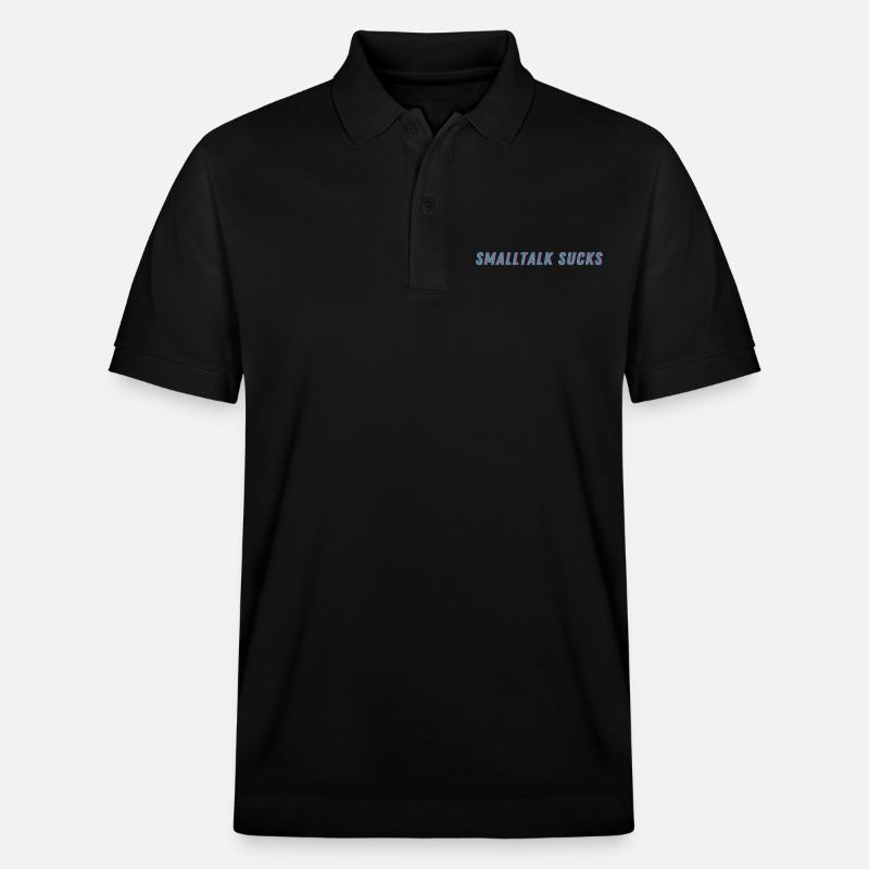 SMALLTALK SUCKS - Spread it! - Stanley/Stella Unisex Bio-Poloshirt PREPSTER - Schwarz