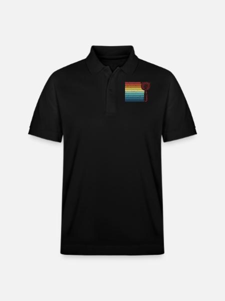 Retro Bartender Bartender Mixologist Barmaid - Stanley/Stella Unisex Organic Polo Shirt PREPSTER - black