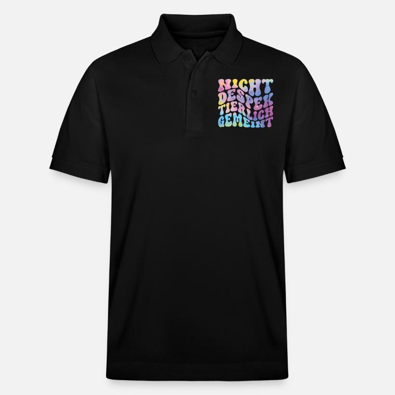 Nicht Despektierlich Gemeint - Stanley/Stella Unisex Bio-Poloshirt PREPSTER - Schwarz