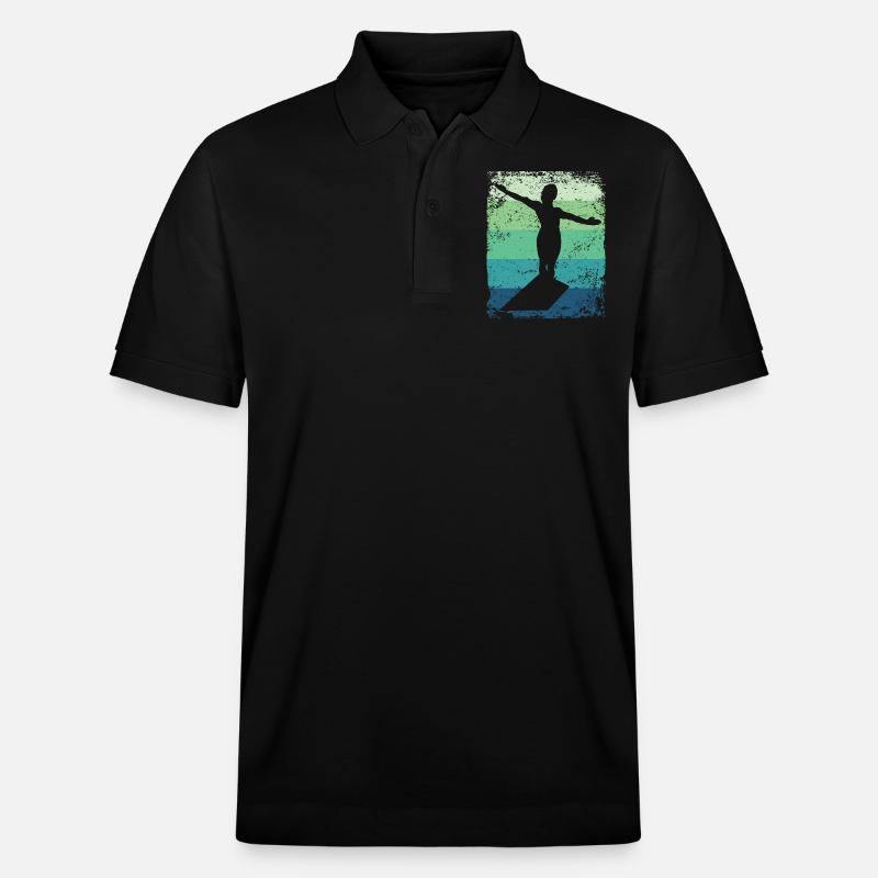 Synchronisierter Wassertaucher High Diver - Stanley/Stella Unisex Bio-Poloshirt PREPSTER - Schwarz