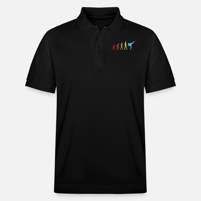 Capoeira Evolution Capoeirista Ginga Tanz - Stanley/Stella Unisex Bio-Poloshirt PREPSTER - Schwarz