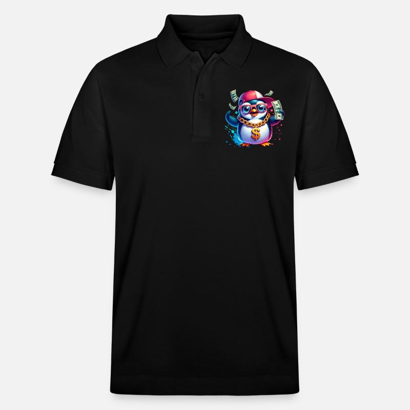 Pinguin - Stanley/Stella Unisex Bio-Poloshirt PREPSTER - Schwarz