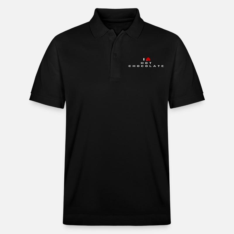Je déteste le chocolat chaud - Polo PREPSTER bio Stanley/Stella Unisexe - noir