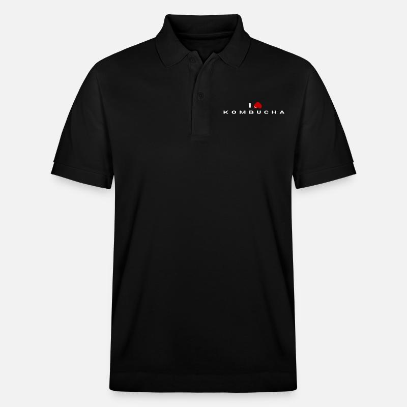 Ich hasse Kombucha - Stanley/Stella Unisex Bio-Poloshirt PREPSTER - Schwarz