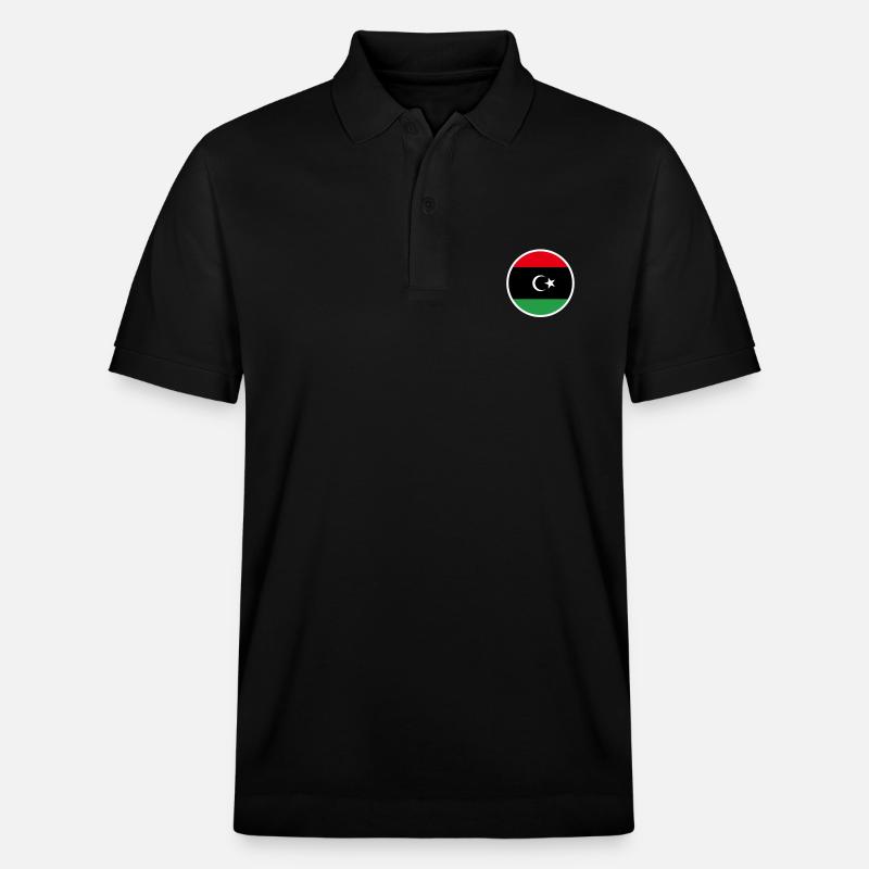 Libye Drapeau libyen Libyen - Polo PREPSTER bio Stanley/Stella Unisexe - noir