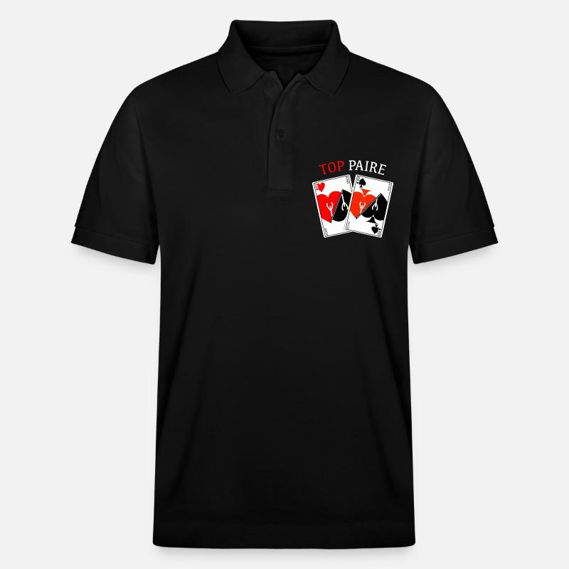 La TOP paire - Polo PREPSTER bio Stanley/Stella Unisexe - noir