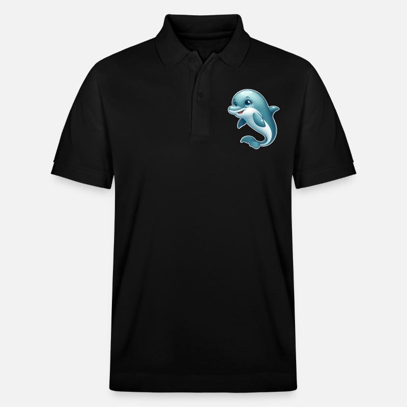 Delfin - Stanley/Stella Unisex Bio-Poloshirt PREPSTER - Schwarz