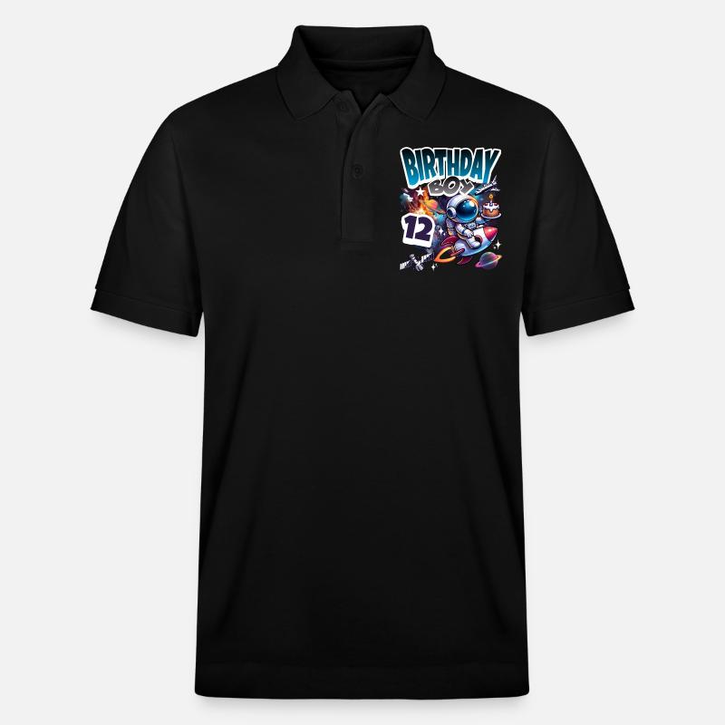 Astronaute 12e anniversaire Espace - Polo PREPSTER bio Stanley/Stella Unisexe - noir