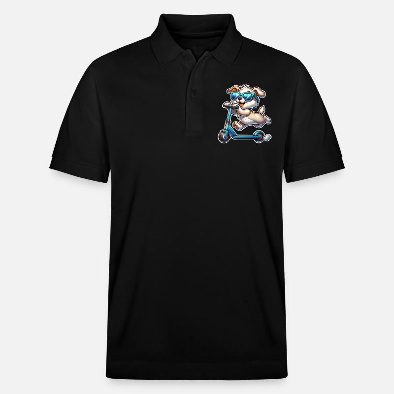 Kick Scooters E-Scooters E-Scooters - Stanley/Stella Unisex Organic Polo Shirt PREPSTER - black