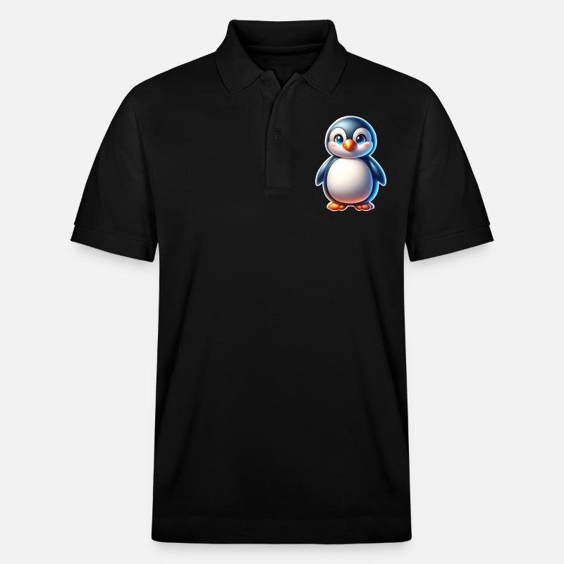 Pinguin - Stanley/Stella Unisex Bio-Poloshirt PREPSTER - Schwarz