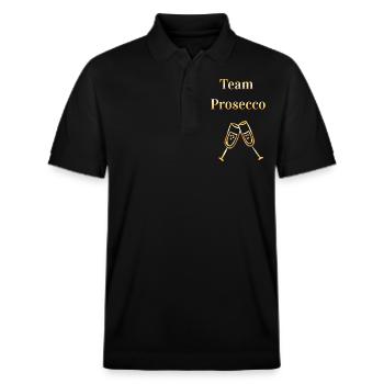 JGA Prosecco - Polo PREPSTER bio Stanley/Stella Unisexe - noir - Devant - Roxy (174cm) & Andy (188cm)