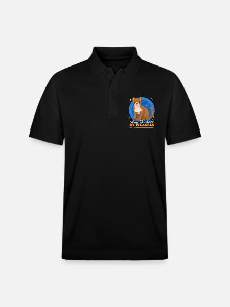 Weasel Dwarf Weasel Hermännchen Gift - Stanley/Stella Unisex Organic Polo Shirt PREPSTER - black