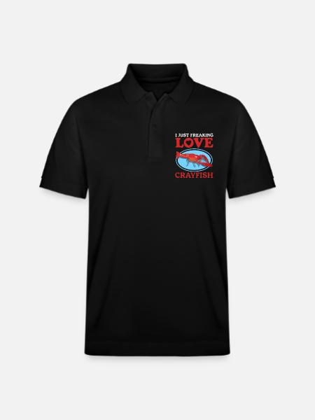Crayfish Noble Crayfish Seafood Gift - Stanley/Stella Unisex Organic Polo Shirt PREPSTER - black