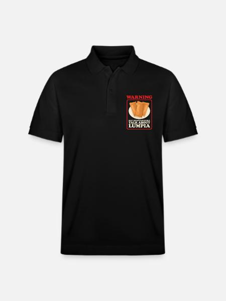 Lumpia Loempia Spring Roll Gift - Stanley/Stella Unisex Organic Polo Shirt PREPSTER - black