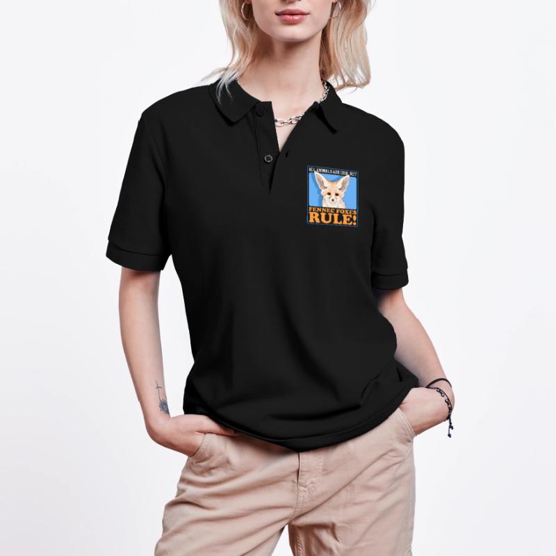 Fennec Desert Foxes Fox Gift Stanley/Stella Unisex Organic Polo Shirt PREPSTER