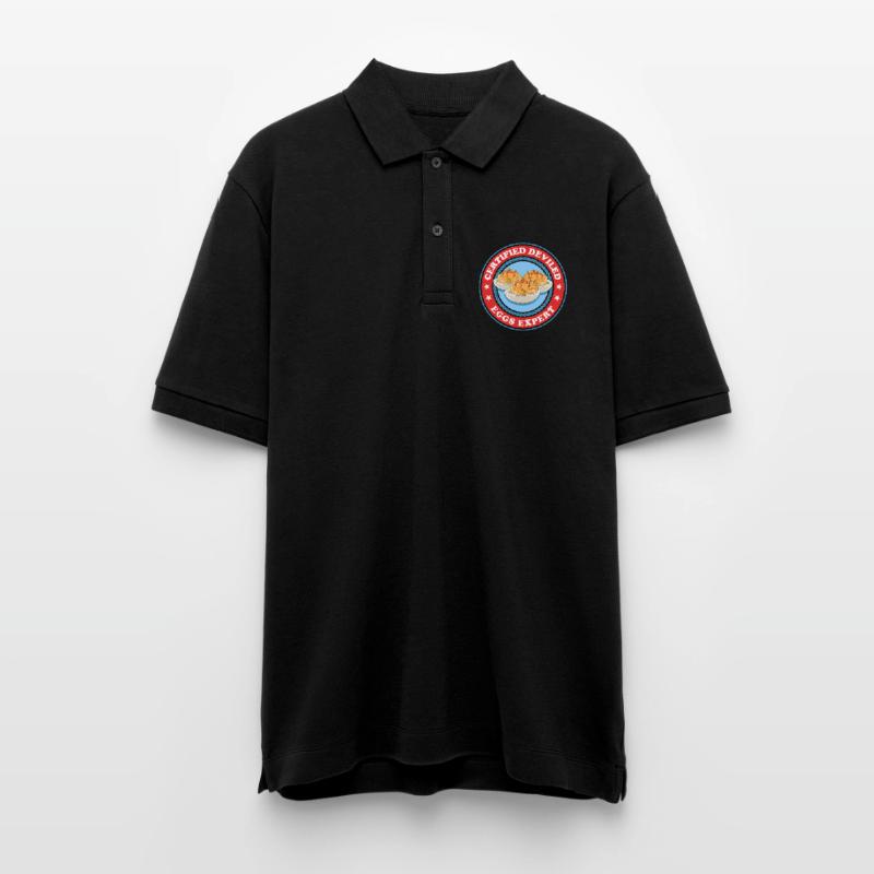 Gefüllte Eier Experte Deviled Eggs Geschenk Stanley/Stella Unisex Bio-Poloshirt PREPSTER