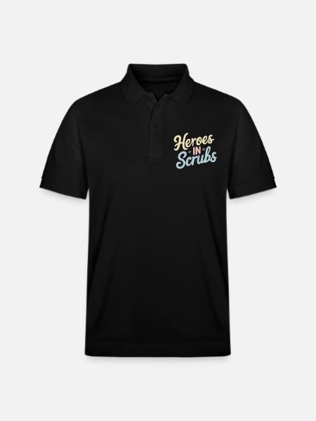 nurse in intensive care, - Stanley/Stella Unisex Organic Polo Shirt PREPSTER - black